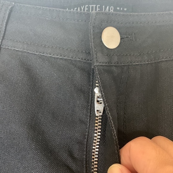 Lafayette 148 New York 2 Black Boot Cut Jeans. - Picture 3 of 8